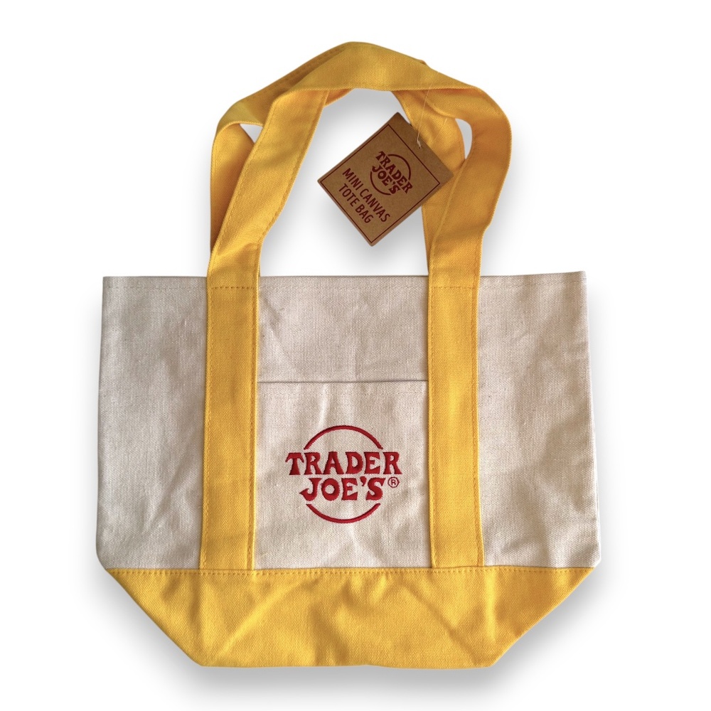 Trader Joe’s Mini Canvas Tote Bag – Yellow